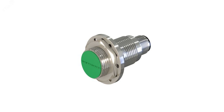 Датчик бесконтактный индуктивный ВБИ-М18-34Р-1112-С Расстояние срабатывания Sn: 5 мм Частота переключения: 600 Гц Материал корпуса: Латунь никелированная Диаметром 18 IP67 Разъем М12 - VBI-M18-34P-1112-C Электро Трейд VBI-M18-34R-1112-S