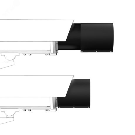 Бленда защитная на видеокамеры в термокожухах серий ТГБ-4Г Ех, ТГБ-4Р ТГБ-7 для предотвращения попадания бликов света объектив и защиты стекла термокожуха от брызг пыли. - 40209 Тахион