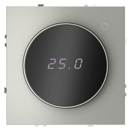Терморегулятор электронный S70 с индикацией и датчиком для теплого пола механизм сталь Voltum VLS070105 Voltum арт. VLS070105