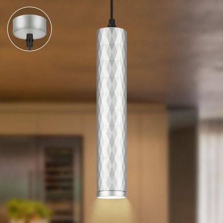 Светильник подвесной (подвес) PL15 SL MR16 GU10 потолочный цилиндр серебро | Б0061377 ЭРА