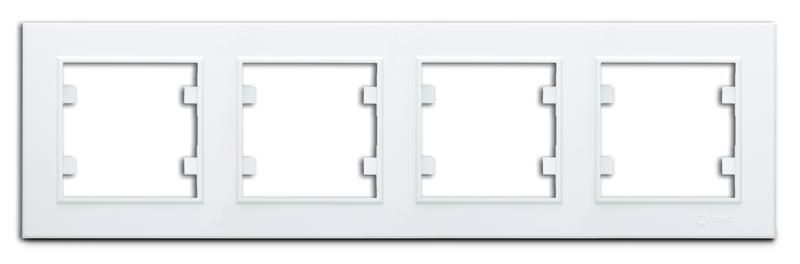 Рамка 4-м Karea горизонт. бел. Makel 56001704