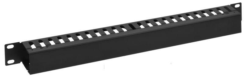 Органайзер кабельный 19дюйм 1U 24 слот. метал. с крышкой чер. by ZPAS РФ ITK ZP-CO05-1U-24-M-C-R IEK