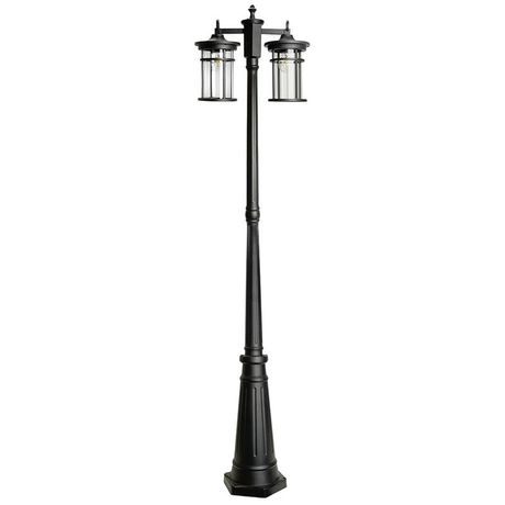 Светильник НТУ-2х60w столб Е27 IP44 черный - 51822 FERON