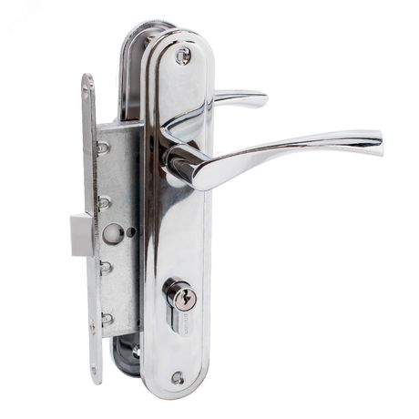 Замок врезной АЛЛЮР ЗВ 7-103/85 CP хром с/руч - 14147 ПТК