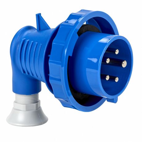 Вилка кабельная угловая 16А 3PNE 200-250В винт. IP67 SchE 81779 APC