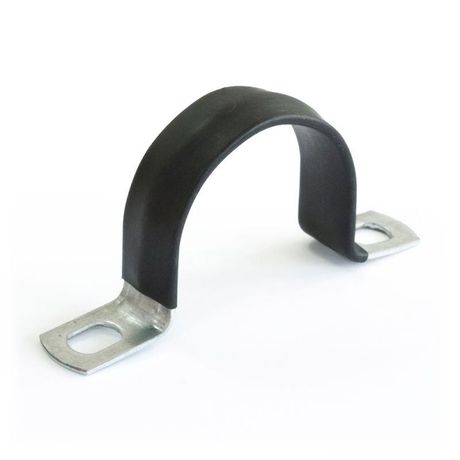 Скоба металлическая двухлапковая с полимерным покрытием СМД-П d31-32 мм (50 шт/уп) | PR08.6019 Промрукав Строитель