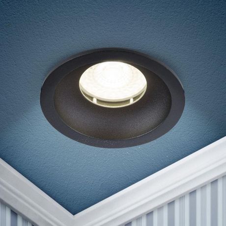 Встраиваемый светильник влагозащищенный WR4 SBK MR16/GU5.3 IP44 черный матовый | Б0061186 ЭРА