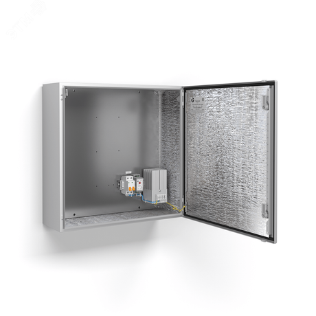 Термошкаф всепогодный (климатический) с обогревом, металлический, IP66, -60° +50°С, 100Вт, 230В, 600х600х210 мм. - 51007 Тахион ТШ-11 дуб51007