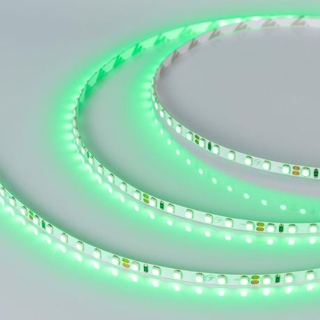 Светодиодная лента RT-A120-5mm 24V Green (9.6 W/m, IP20, 2835, 5m) (Arlight, узкая) | 015663(2) Arlight