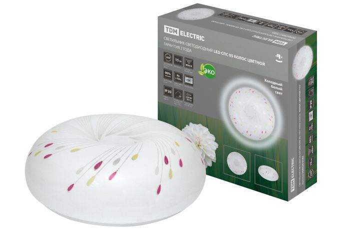 Светильник светодиодный LED СПС 05 15Вт 4000К D30см, Колос цветной | SQ0329-0182 TDM ELECTRIC