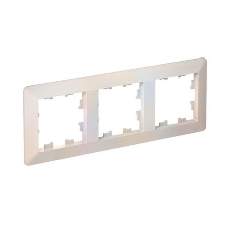 Рамка 3-м AtlasDesign Air жемчуж./дым. бел. SE ATN220403 APC