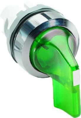 Переключатель M2SS5-21G (длинная ручка) зеленый 2-х позиционный с подсветкой (только корпус) 90# фиксацией | 1SFA611204R2102 ABB