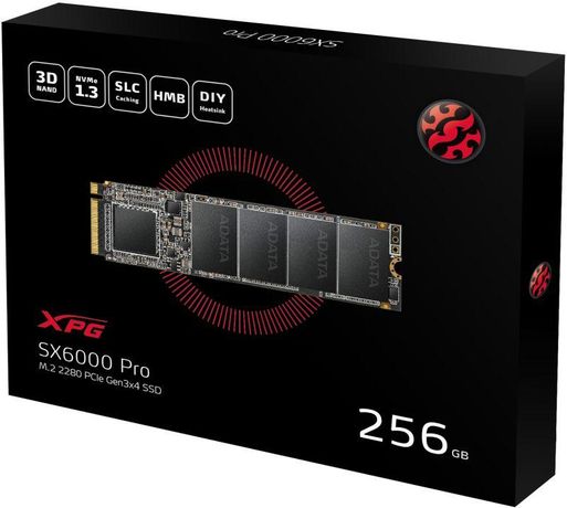 Накопитель твердотельный ASX6000PNP-256GT-C 256GB SSD SX6000 Pro m.2 PCIe 2280 ADATA 1000490123 A-DATA