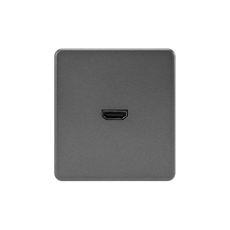 Розетка СП ROUND HDMI IP20 титан Kranz KR-78-0730-2 Kranz арт. KR-78-0730-2