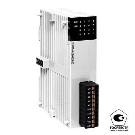 Модуль аналогового в/в EMF 2/2 PRO-Logic (с поверкой) | EMF-A-2AI2AO-V EKF