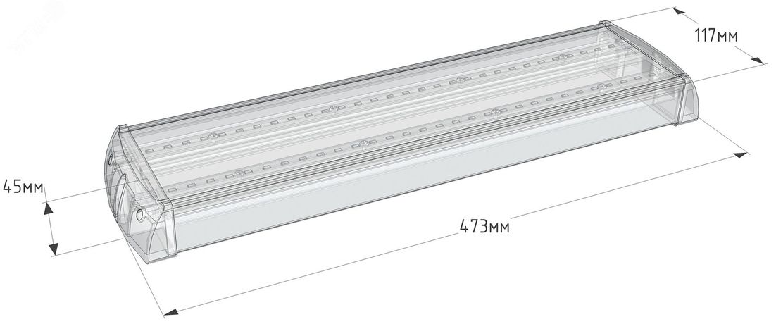 Светильник светодиодный ДПО-33Вт, IP20, 4000К, 3300Лм, призм.рас-ль, Box-3000 - АТ-ДПО-01-33-Т1-OLD Атон АТ-ДПО-01-33-T1