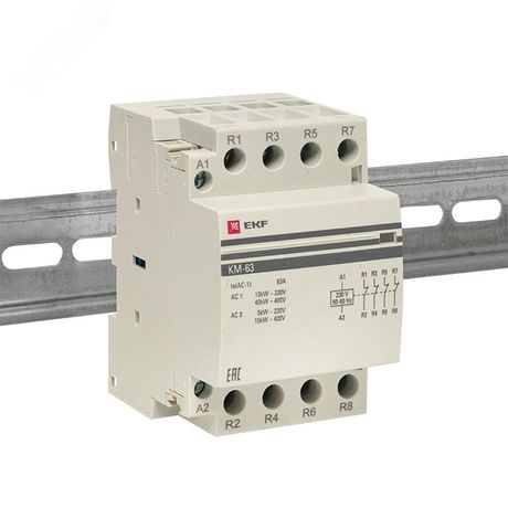 Контактор модульный КМ 63А 4NC (3 мод.) PROxima| km-3-63-04 | EKF