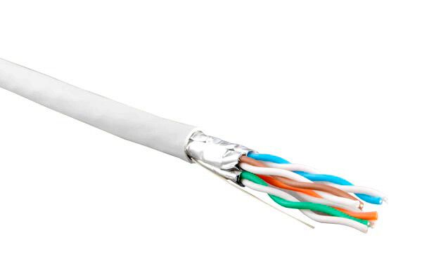 Кабель витая пара экранир. U/FTP кат.6 4 пары 23 AWG ОЖ solid кажд. в фольге LSZH нг(А)-HF -20град.C-+60град.C гарантия: 15 лет компонентн./25 системн. UFTP4-C6-S23-IN-LSZH-WH-500 бел. (уп.500м) Hyperline 445094