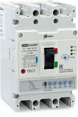 Выключатель автоматический PRO.KVANT S1-100S 3P 32А 50кА в литом корпусе с электрон. расцеп. Контактор KV0000931 Legrand