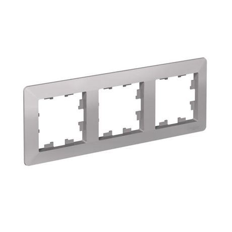 Рамка 3-м AtlasDesign Air алюм./дым. черн. SE ATN220303 APC