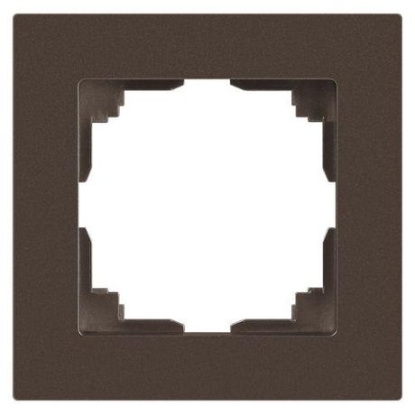 Рамка для розеток и выключателей Intro Accent 6-501-08 на 1 пост, СУ, бронза | Б0063765 ЭРА
