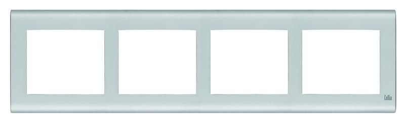 Рамка 4-м горизонт. матов. хром Cellia Makel 2348704
