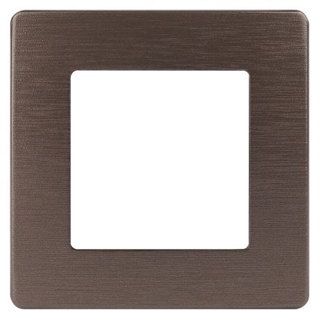 Рамка для розеток и выключателей серия 12 12-5101-13 на 1 пост, сатин, бронза | Б0052506 ЭРА