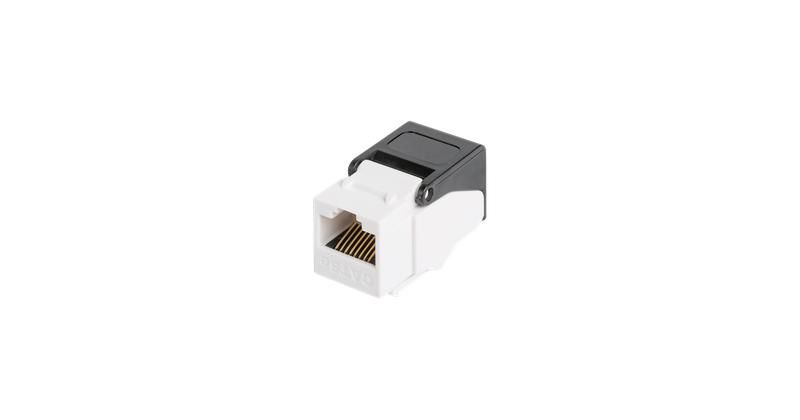 Модуль Keystone Кат5e RJ45/8P8C самозажимной неэкран белый - ЭКО04818 NIKOMAX NMC-KJUD2-NT-WT