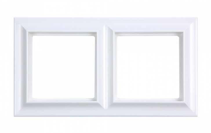 Рамка 2-поста; Eco Profi Standart; термопласт; белый | EPS482WW Jung