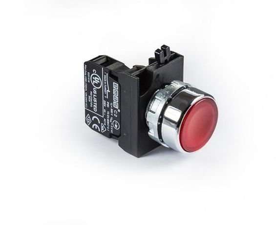 Кнопка нажимная круглая красн. (1НЗ) EMAS CM200DK