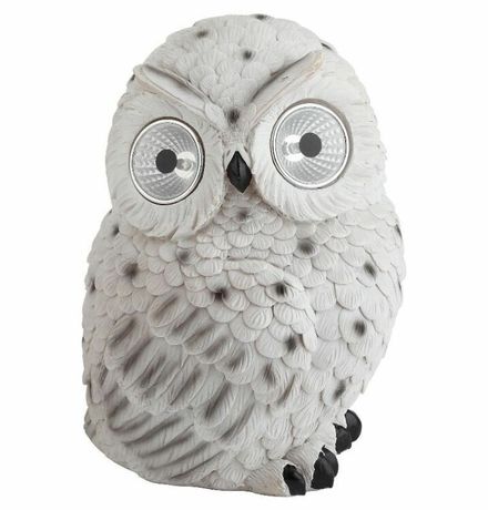 Светильник садовый Полярная сова на солнечной батарее полистоун 19см ERAFYS01-09 ЭРА Б0044841