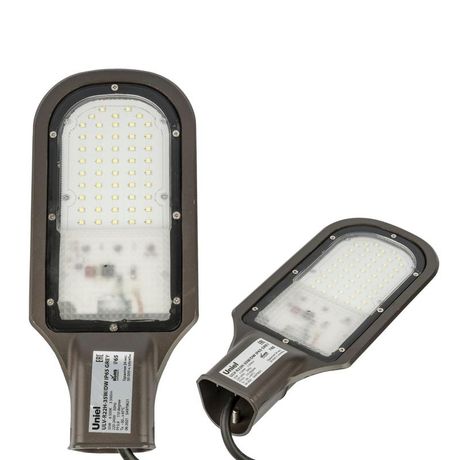 Светильник светодиодный ULV-R22H-35W/6500K GREY 6500К IP65 угол 110град. уличный консольный Uniel UL-00009518 UL-00003532