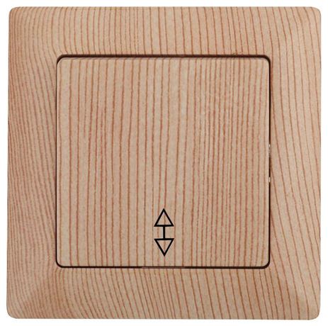 Переключатель 1-кл. СП Solo 4-103-11 10А 250В сосна Intro Б0043283 ЭРА