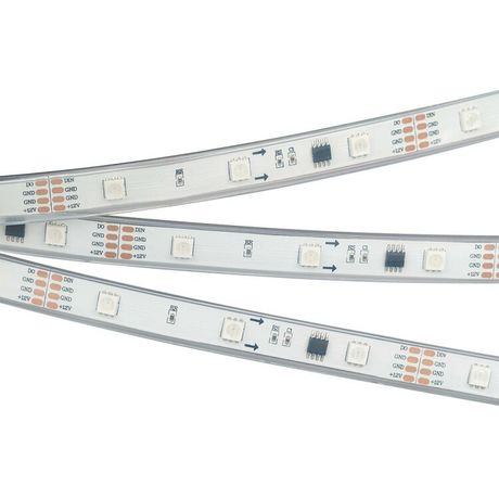 Светодиодная лента "Бегущие огни" IP66 SPI-5000P-AM 12V RGB (5060, 150 LED x3, 1804) | 021228 Arlight