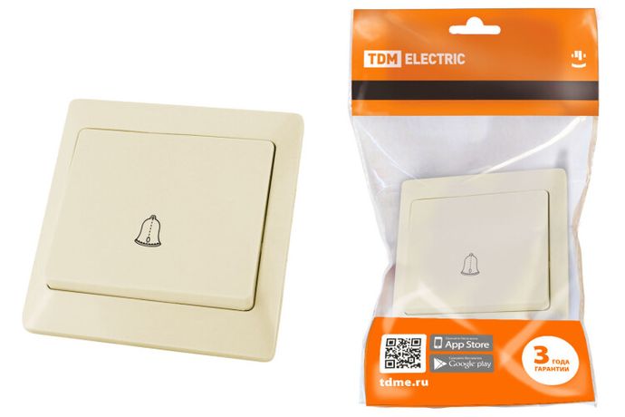 Кнопка для звонка сл. кость "Ильмень" | SQ1823-0107 TDM