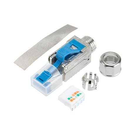 Разъем RJ45(8P8C) полевой заделки под витую пару FTP кат.6 50микродюйм PRO Rexant 02-0381 MEET