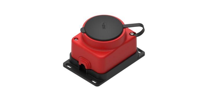 Колодка 1 гнездо 2К+З каучуковая 16А/250В IP44 Красная MultiSet | MST4403RD SE APC