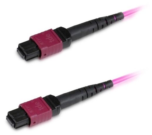 Патч-корд волоконно-оптическиймРО (мама)-МРО (мама) C 12 волокон 50/125 (OM4) 40/100G LSZH 10м FHD-MC3-504-MPOF12/PS-MPOF12/PS-C-10M-LSZH-MG Hyperline 449107