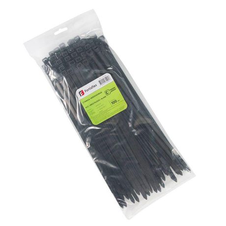 Стяжка нейлоновая КСС «MULTILOCK» 8х300 (черн) (100шт) | 102326 Fortisflex КВТ