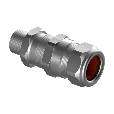 Ввод кабельный СВВКм-Н-20 М20х1.5 (6-14мм) в металлорукаве 14/21.5мм Ду-15 16мм нерж. сталь 1 Ex d IIC Gb X e II 2 nR Gc ta IIIC Da IP66/67/68 ЕАС компл. с уплот. кольцом контргайкой и зазем. ОВЕН 127874