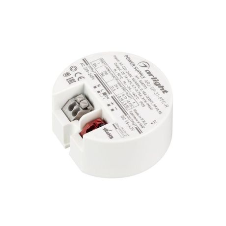 Блок Питания ARJ-SP-31-PFC-R (31W, 15-42V, 0.7-0.75A) (ARL, драйвер для светодиодов и светильников, IP20 пластик, 5 лет) - 048773 Arlight