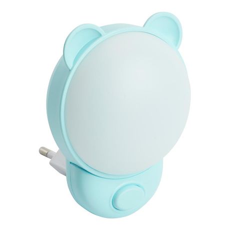 Ночник светодиодный 1.2w с переключением цветовой температуры 2700/6500 К Мишка синий - 52060 FERON