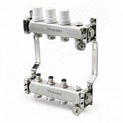 Блок коллекторный с регулировочными клапанами 3 выхода, 230 мм, 1 x 3/4 - R510MB.03 PRO AQUA