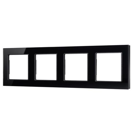 Рамка стеклянная FRM-GLARE-GS-4-BK Arlight 043803