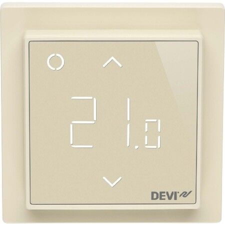 Терморегулятор интеллектуальный с Wi-Fi, бежевый, DEVIreg™ Smart, 16А| 140F1142| DEVI