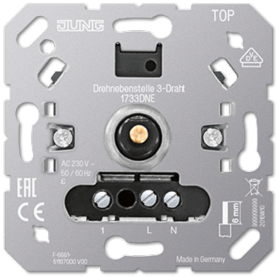 Роторная спутниковая вставка 3-проводная | 1733DNE Jung