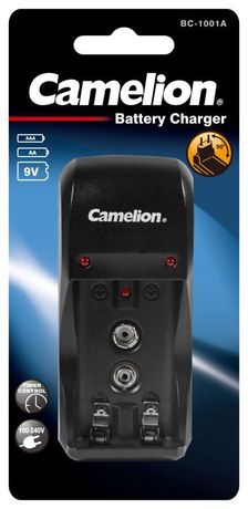 Устройство зарядное BC 1001A (2хAA/AAA или 1х9V 200мА) бел. Camelion 8181
