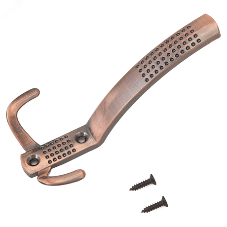 СТАНДАРТ 212 A AC старая медь - 10200 Крючок-вешалка трёхрожковый ПТК