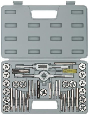 Профи 40шт пластик кейс FIT 70807 Лерки-метчики легированная сталь РОС