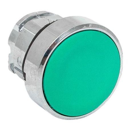 Исполнительный механизм кнопки XB4 зеленый плоский возвратный без фиксации, подсветки IP65 - XB4BA-G-65 EKF